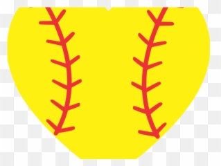 Download Emoji Clipart Softball - Heart Softball Clip Art Language,Heart Emoji Clipart