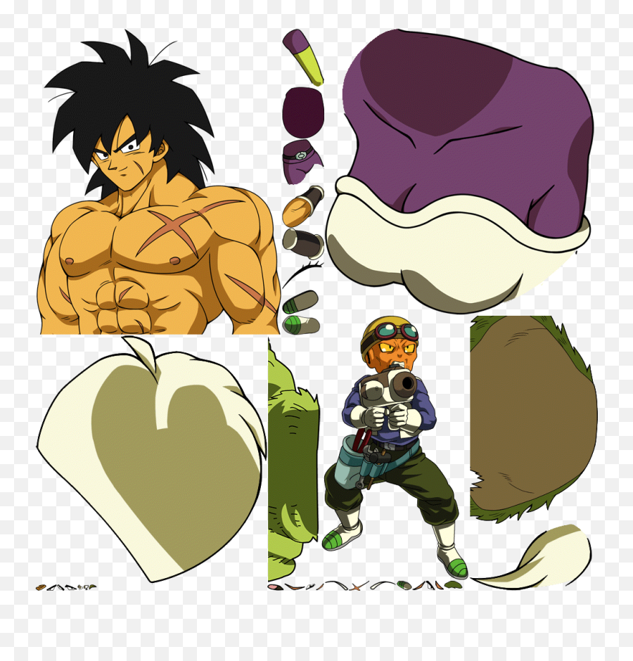 Cheelai Lemo Emotional Fury Broly - Cheelai Asset Emoji,Broly Emotions