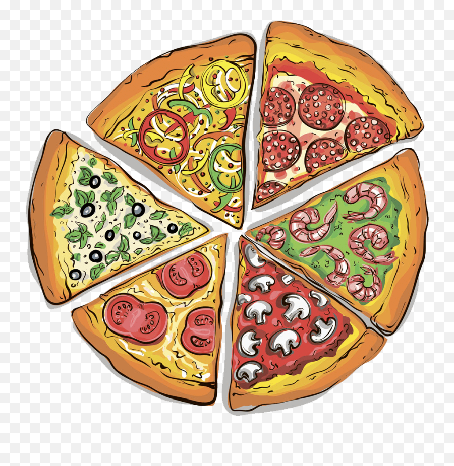 Pizza Slices Clipart - Pizza Slices Clipart Png Emoji,Pizza Slice Emoji