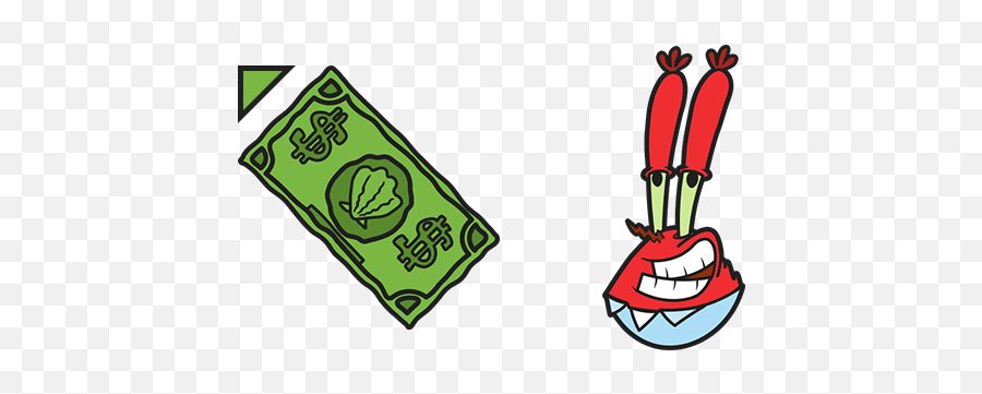 Spongebob Mr - Transparent Money Mr Krabs Emoji,Spongebbob Emojis With Text