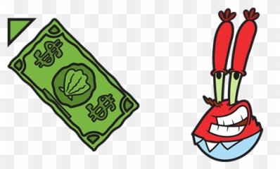 Spongebob Mr - Transparent Money Mr Krabs Emoji,Spongebbob Emojis With Text