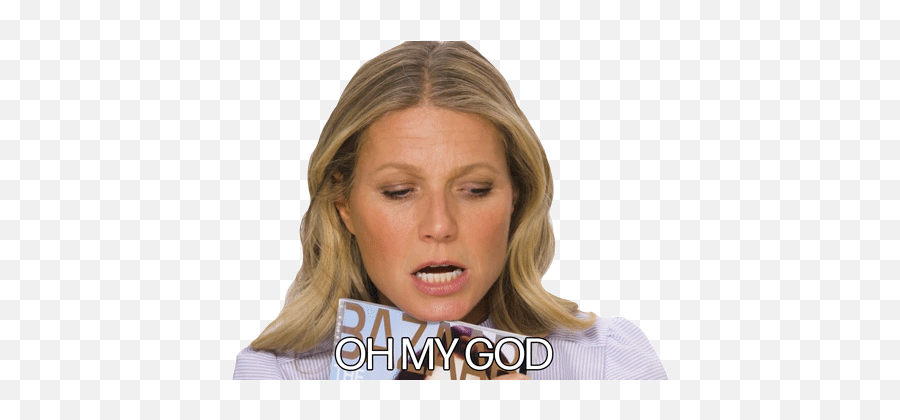 Oh My God Gwyneth Paltrow Sticker - For Women Emoji,Overwhelmed With Emotion Gif