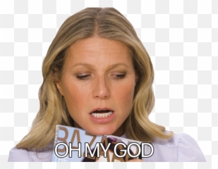 Oh My God Gwyneth Paltrow Sticker - For Women Emoji,Overwhelmed With Emotion Gif