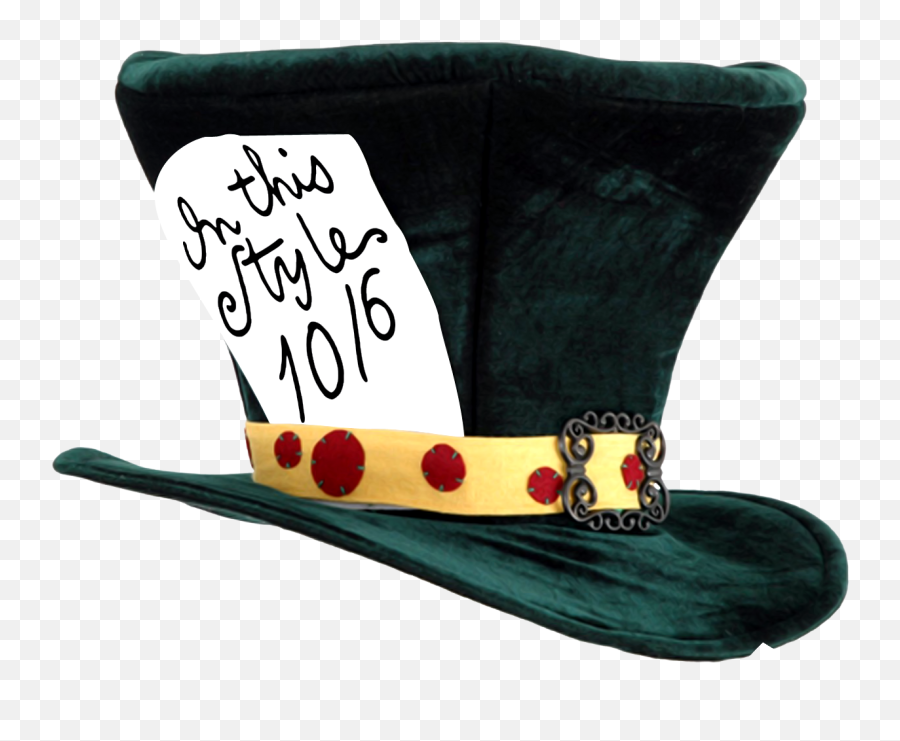 Alice In Wonderland Mad Hatter Hat Png - Alice In Wonderland Mad Hatter Hat Emoji,Alice In Wonderland Emojis