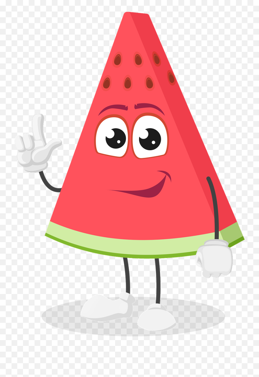 Watermelon Fruit Cartoon - Free Vector Graphic On Pixabay Animadas Dibujos De Frutas Emoji,Emoji Healthy Food Fun