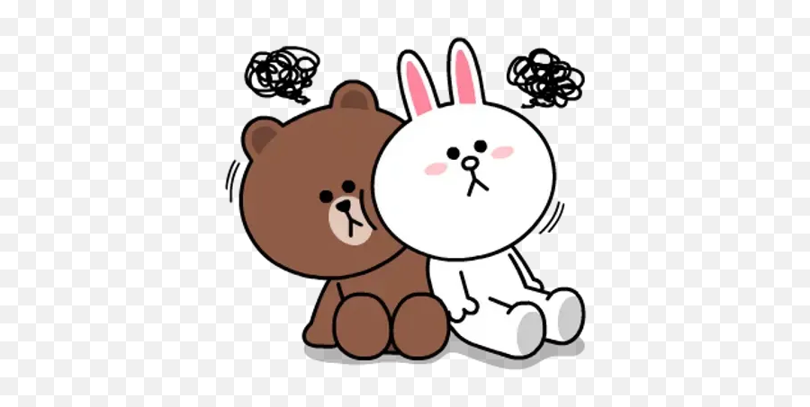 Line Friends Whatsapp Stickers Download Emoji,Kakao Emoticon Gif Confused