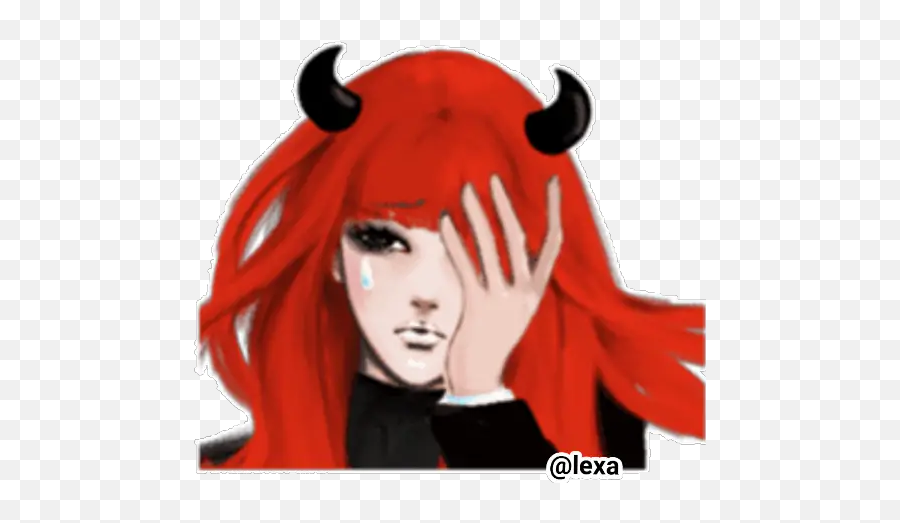 Sticker Maker - U203cred Devil Girlu203c Emoji,Devil Horn Emojis Android