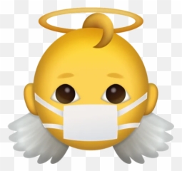 Telegram Sticker From Collection Coronaemoji Emoji,Brown Baby Angel Emoji