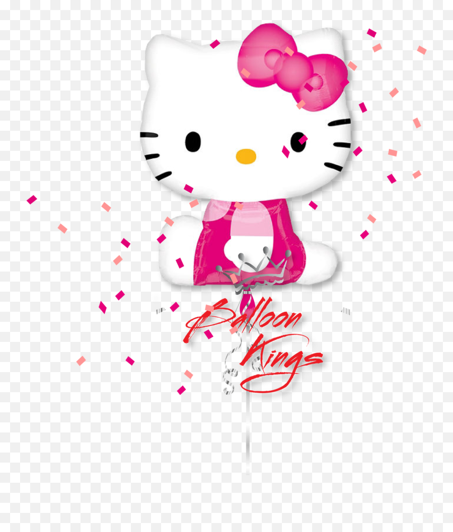 Hello Kitty Pink - Hello Kitty With Ballon Png Emoji,Hello Kitty Emojis