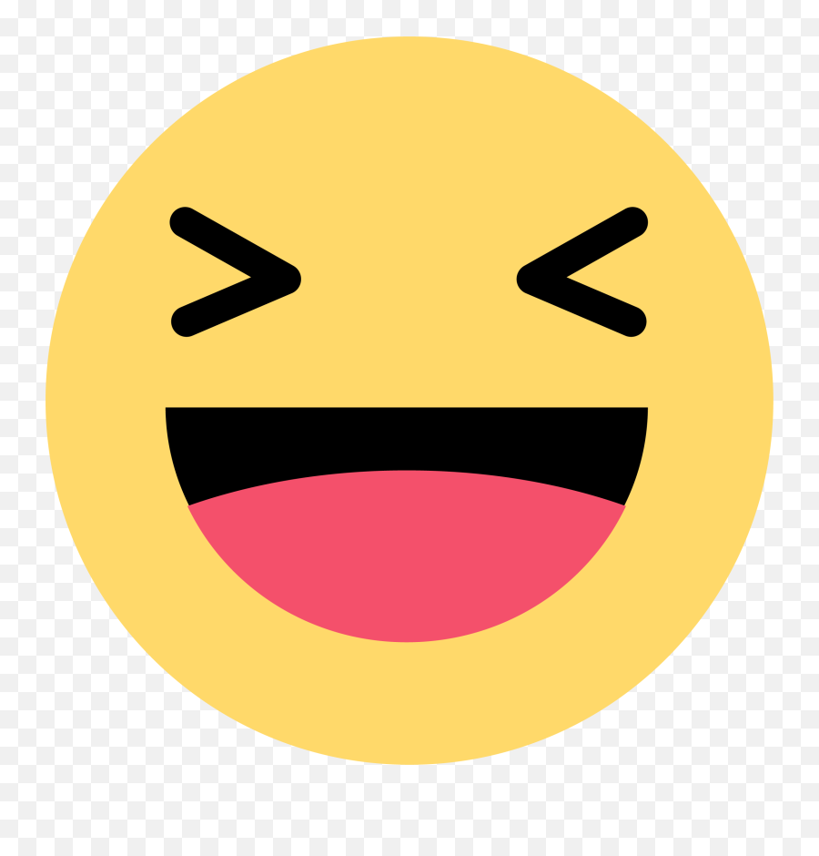 Facebook Haha Emoji Png Clipart - Facebook Haha React Png,Bow Emoticons