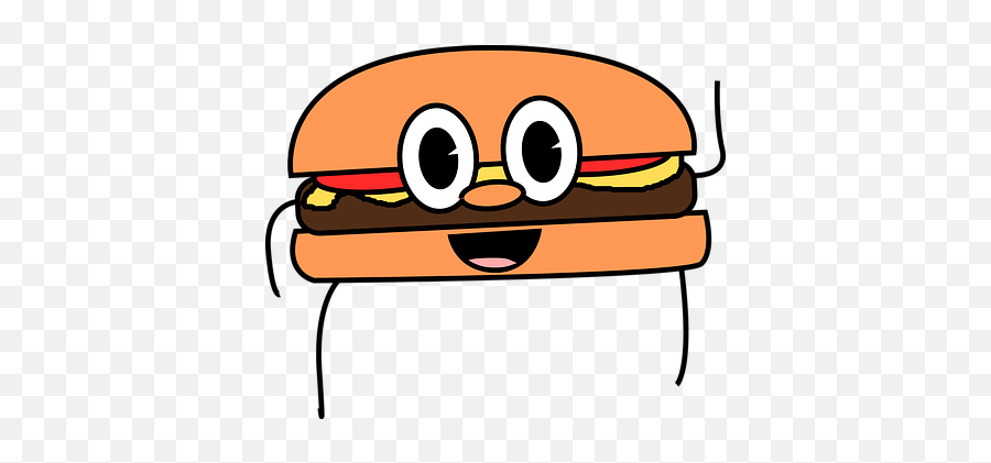 90 Free Burgers U0026 Hamburger Vectors - Pixabay Cartoon Burger Transparent Png Emoji,Hamburger Emoticon