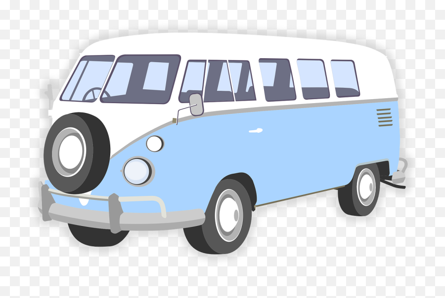 Minivan Clipart Vintage Van Vw Minivan - Hippie Van Png Transparent Emoji,Minivan Emoji