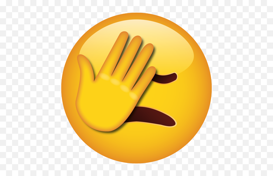 Official Brand - Waving Goodbye Emoji,Facepalm Emoji