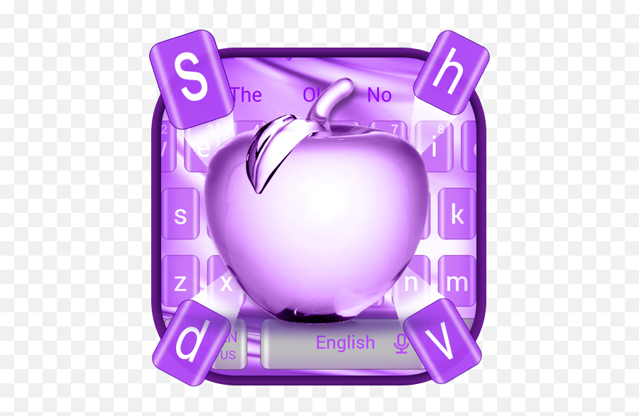 Silk Purple Crystal Apple Keyboard - Apps En Google Play Technology Applications Emoji,Ankit Emoji Stickers