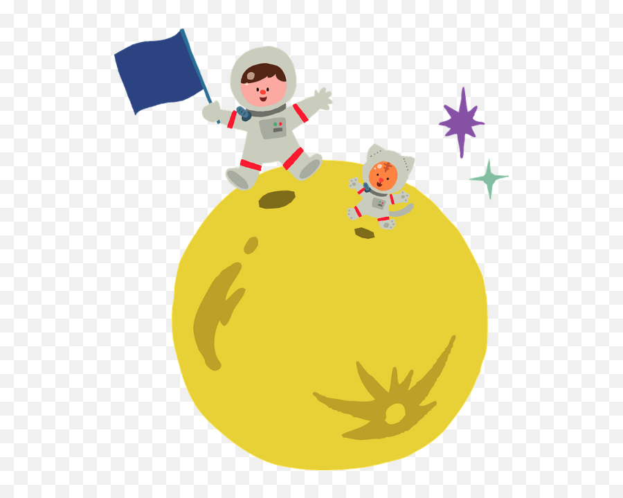 Moon Astronaut Clipart Free Download Transparent Png - Astronauta Na Lua Png Emoji,Moon Emoji Transparent Background