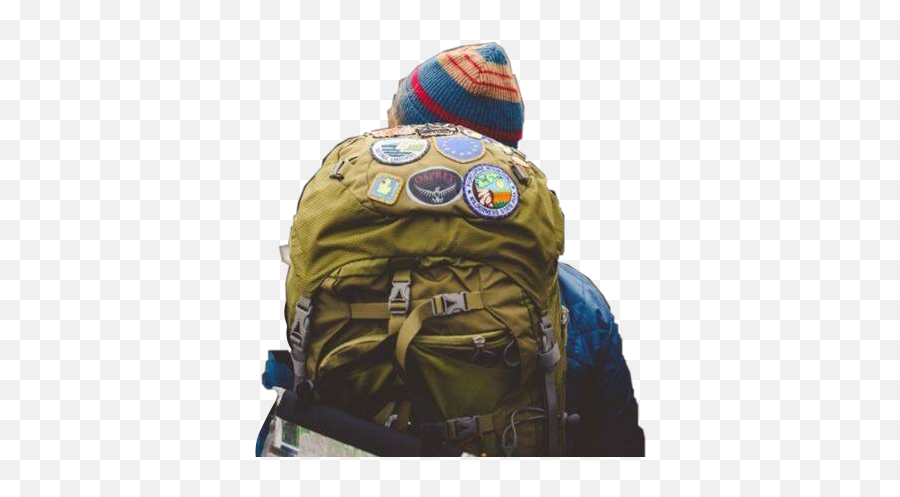 Hiker Man Guy Backpack Sticker By Kimmytasset - Avicii Adventure Emoji,Man Bag Emoji