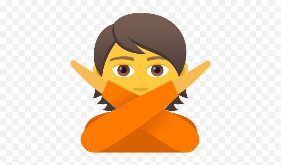 Emoji Person Making A Gesture Of No Wprock - Emoji Non,Shrugs Emoji