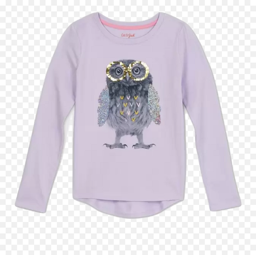 Jack Girls Long Sleeve Flip Sequin Owl - Long Sleeve Emoji,Girls Top Kids Unicorn Love Emojis Print T Shirt Tops & Legging