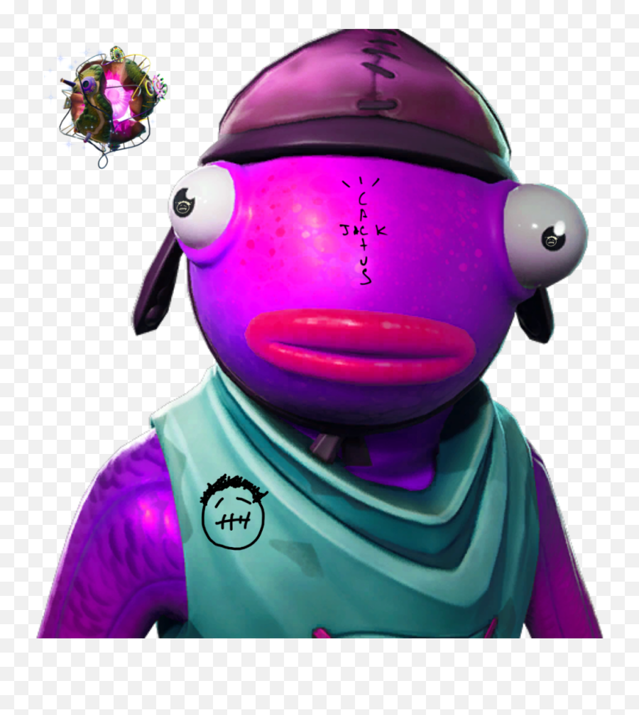 Fishstick Travis Scott Style Fortniteconcept - Fishstick Fortnite Emoji,Motorboating Emoticon