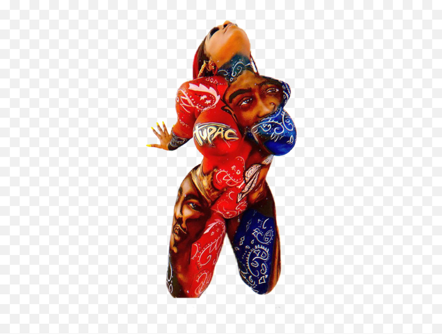 Koi Grand Tupac Biggie Bodypaint Png Official Psds - Koi Grand Emoji,2pac Emoji