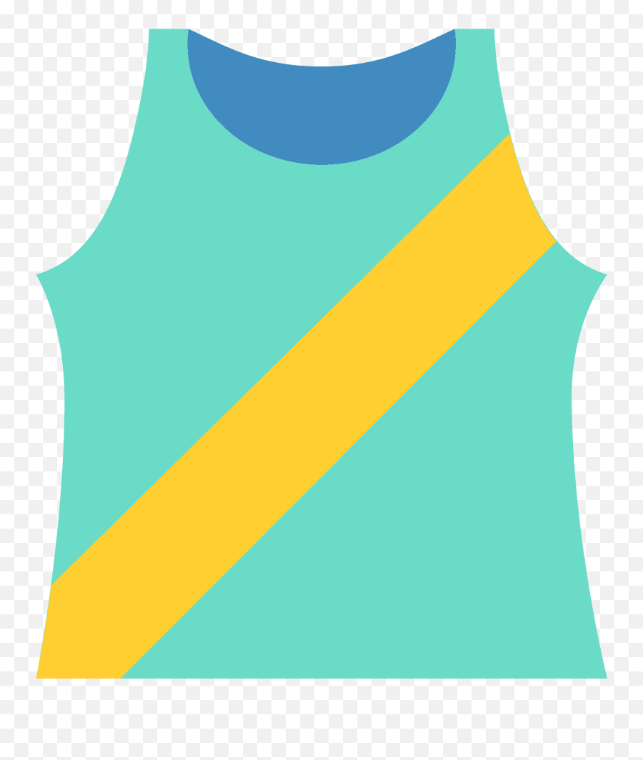 Running Shirt Emoji Clipart - Running Vest Clipart,Shirt Emoji