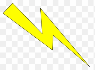 Lightning Yellow With Black Outline Clipart I2clipart - Cartoon Lightning On Black Background Emoji,Skull Emoticon Text Outlines