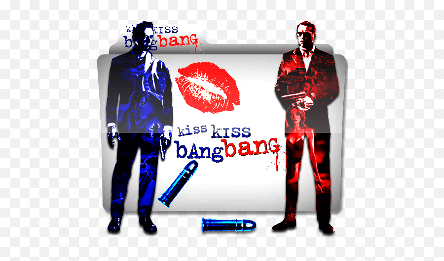Kiss Kiss Bang Bang Movie Folder Icon - Designbust Kiss Kiss Bang Bang Folder Icon Emoji,Blowing A Kiss Text Emoticon