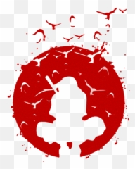 Itachi Silhouette Bath Towel - Itachi Silhouette Emoji,Hiding Emotions Silhouette
