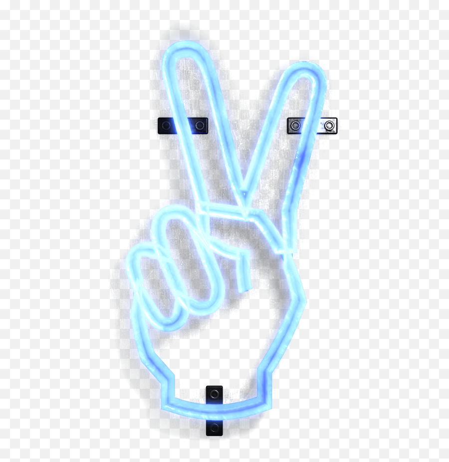 Hd Vfx Neon Symbol Hand Peace Sign Video Effect Archives - Sign Language Emoji,Sad Symbols -face -smiley -smileys -smilies -emoji -emojis