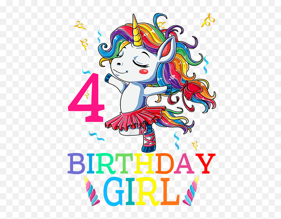 Kids Dabbing Unicorn 4 Year Old 4th Birthday Party Girl Tshirt Tote Bag Emoji,Birthday Emoticon Deviant Art 