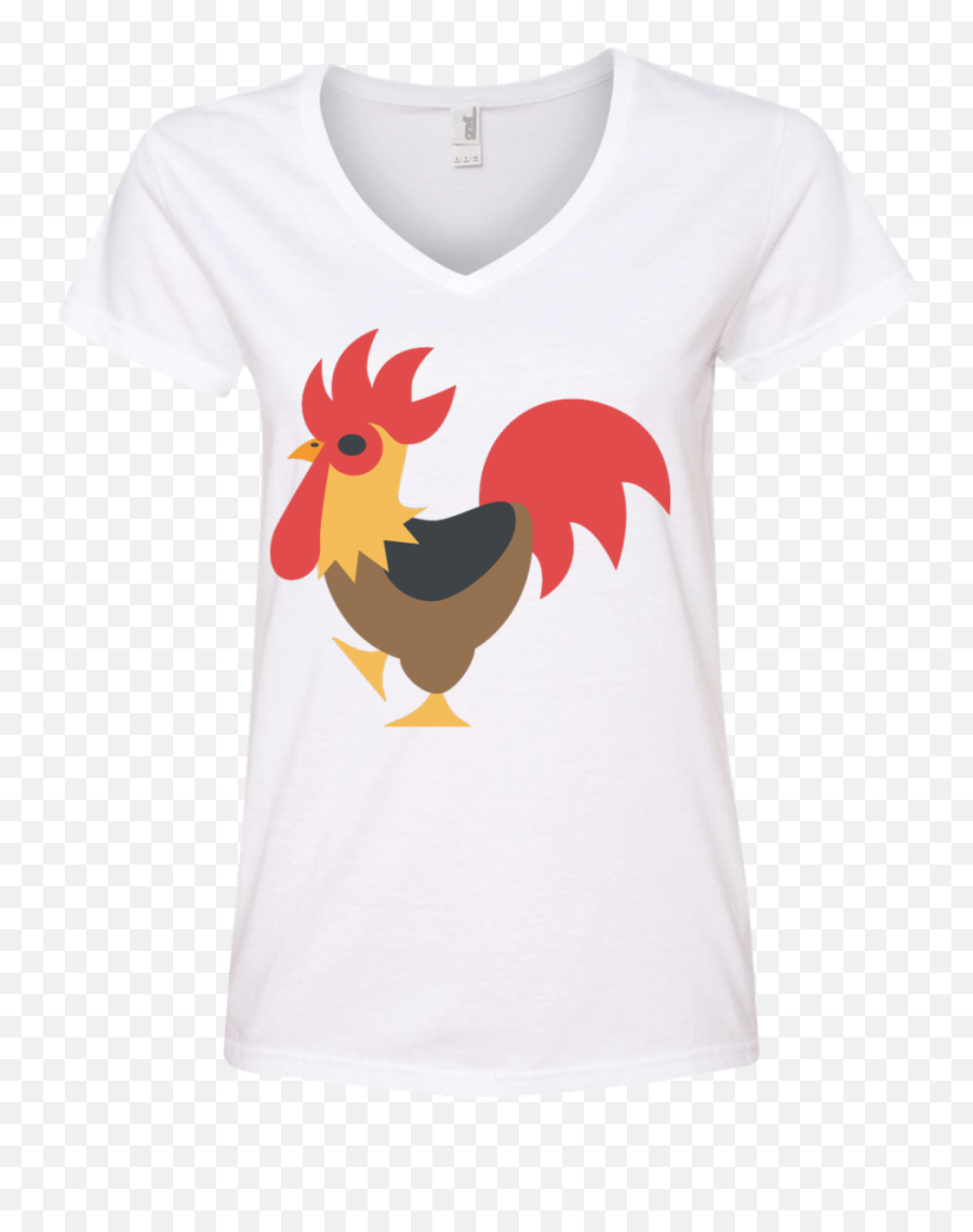 Cock Emoji Ladies V - Short Sleeve,Dab Emoji Shirt
