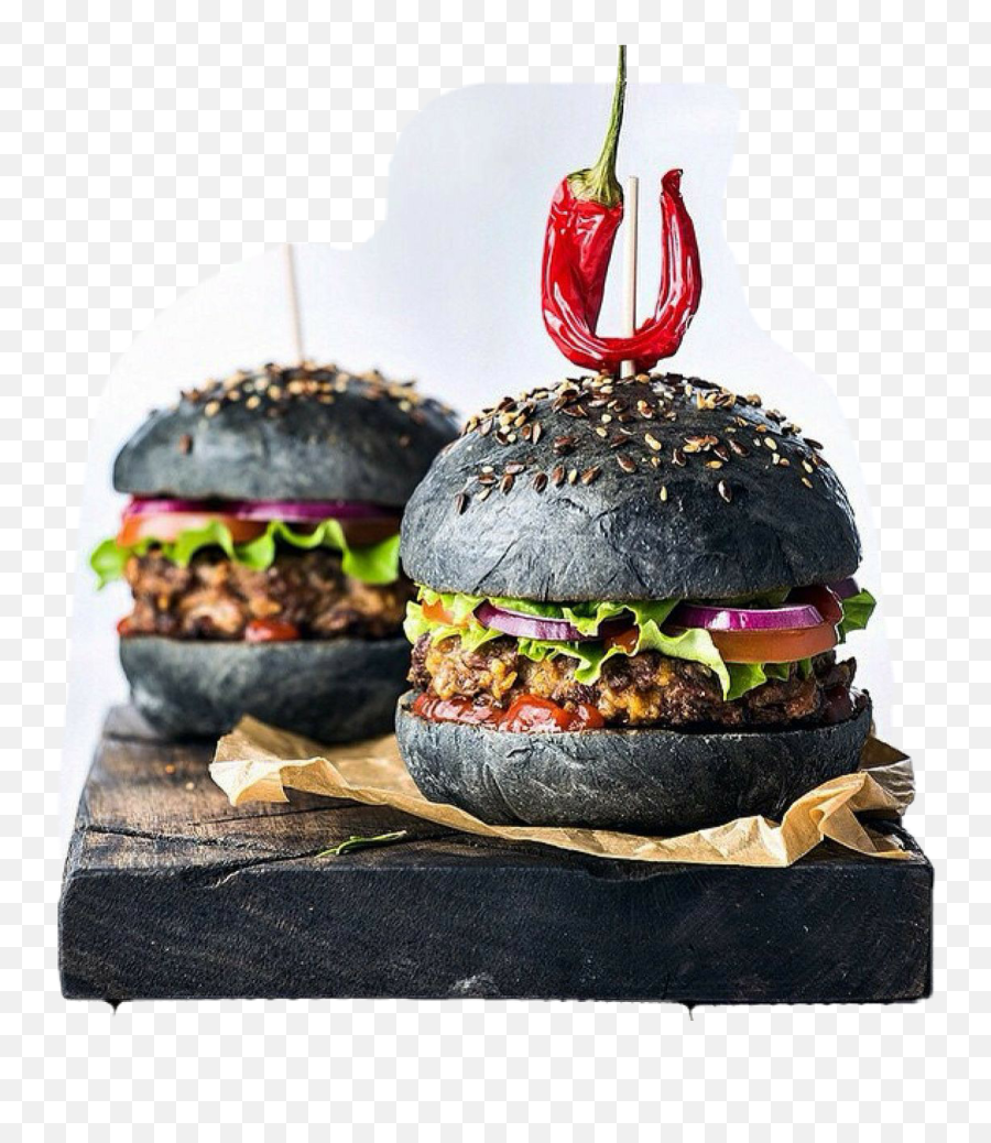 Hamburger Sticker Challenge On Picsart - Hamburger Black Emoji,Burger Star Emoji