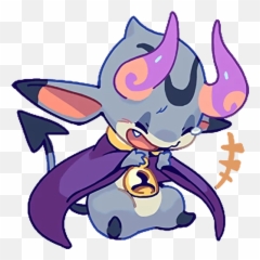 Telegram Sticker From Tiny Devil Horn Stickers Pack Emoji,Purple Devil Horns Emoji