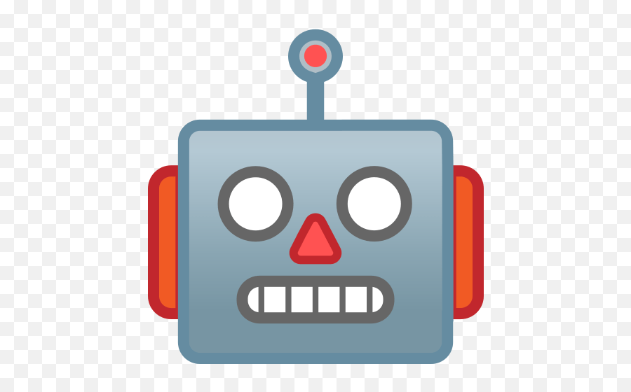 Robot Emoji,Emotionless Face Emoji