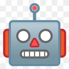 Robot Emoji,Emotionless Face Emoji