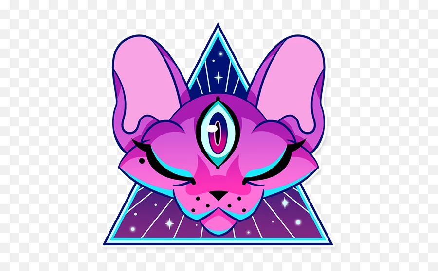 Telegram Sticker From The Neon Demon Pack Emoji,Demon Emoji Purple