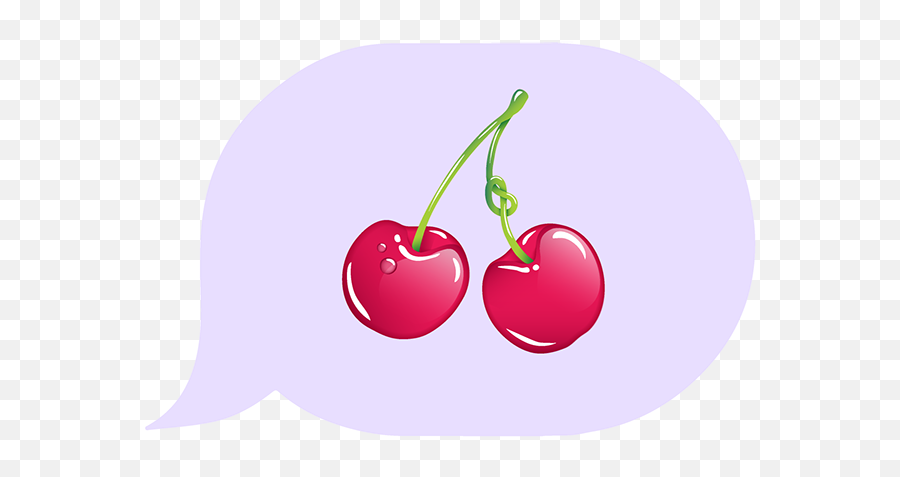 Branded Emoji For A Dating App On Mica Portfolios - Black Cherry,Cherry Emoji