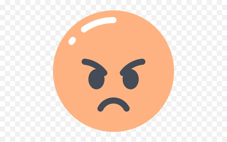 Angry Face Emoji Free Icon Of E Face - Anger Icon Png,Angry Face Emoticons