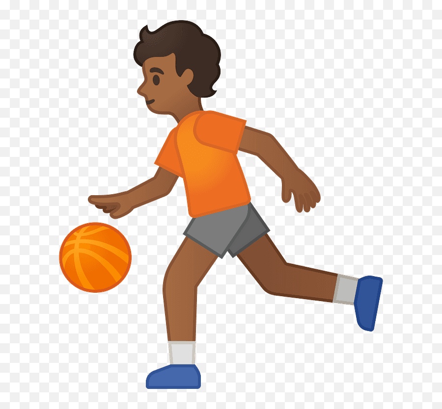 Person Bouncing Ball Emoji Clipart - Niño Botando Una Pelota Png,Ball Emoji
