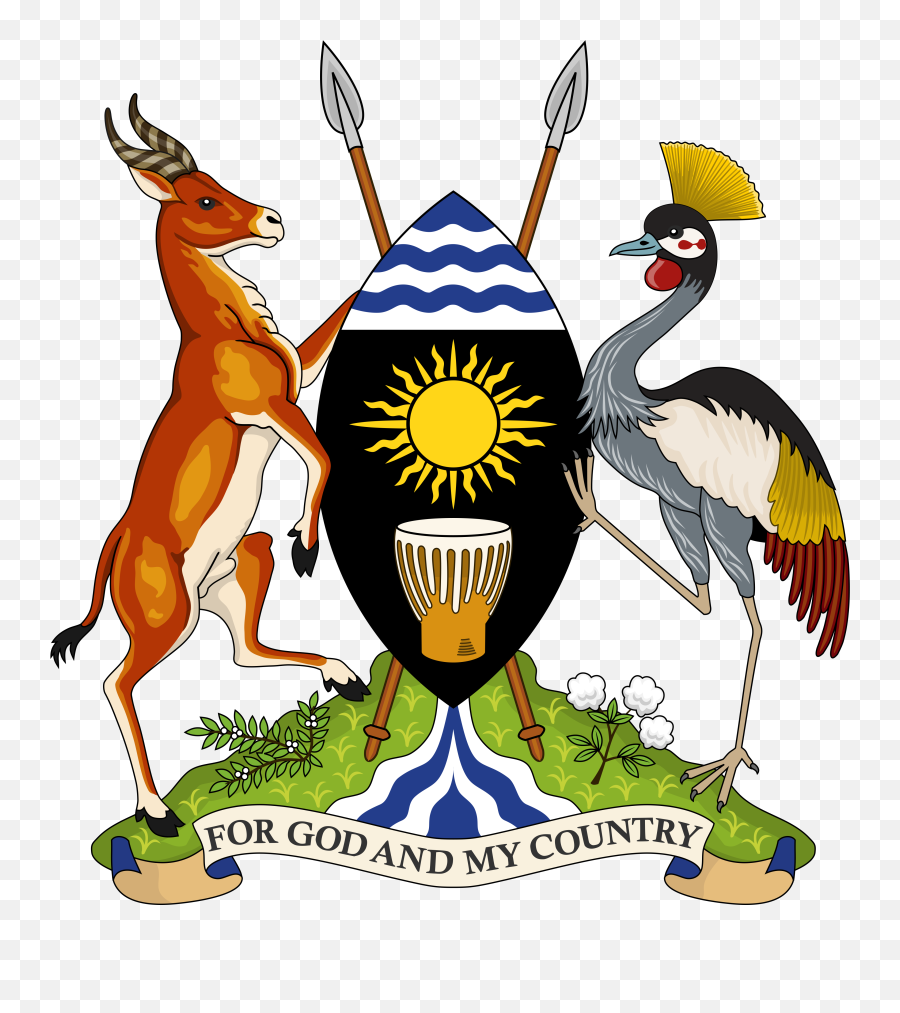 Flag Of Uganda Flag Download - Logo Uganda Coat Of Arms Emoji,Bajan Flag Emoji