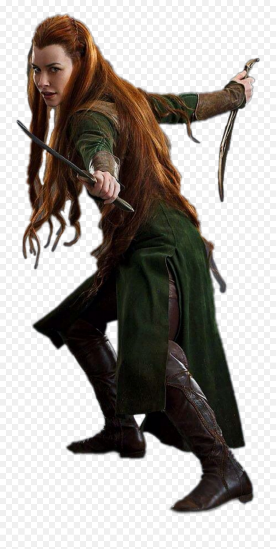 Tauriel Lotr Meinhdr Hobbit Sticker By Hedwig Owl - Supervillain Emoji,Lotr Emoji