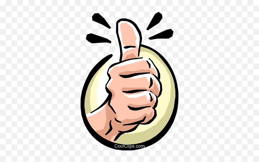 Thumbs Up Royalty Free Vector Clip Art Illustration - Daumen Clipart Daumen Hoch Bild Emoji,Thumbs Up Emoji Vector