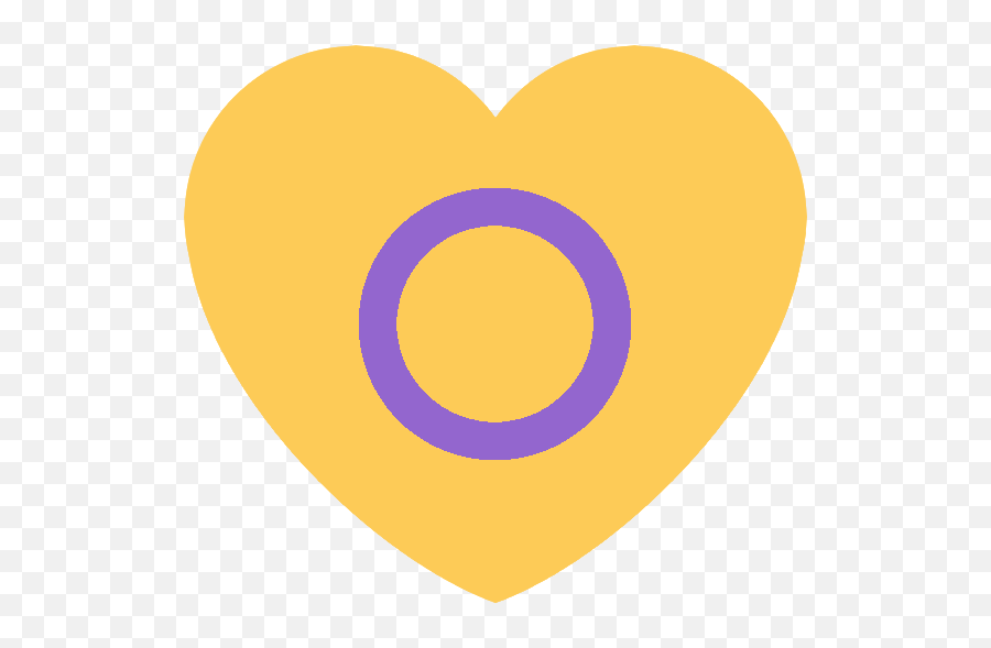 Intersex Flag Heart Emoji,Intersex Emoji