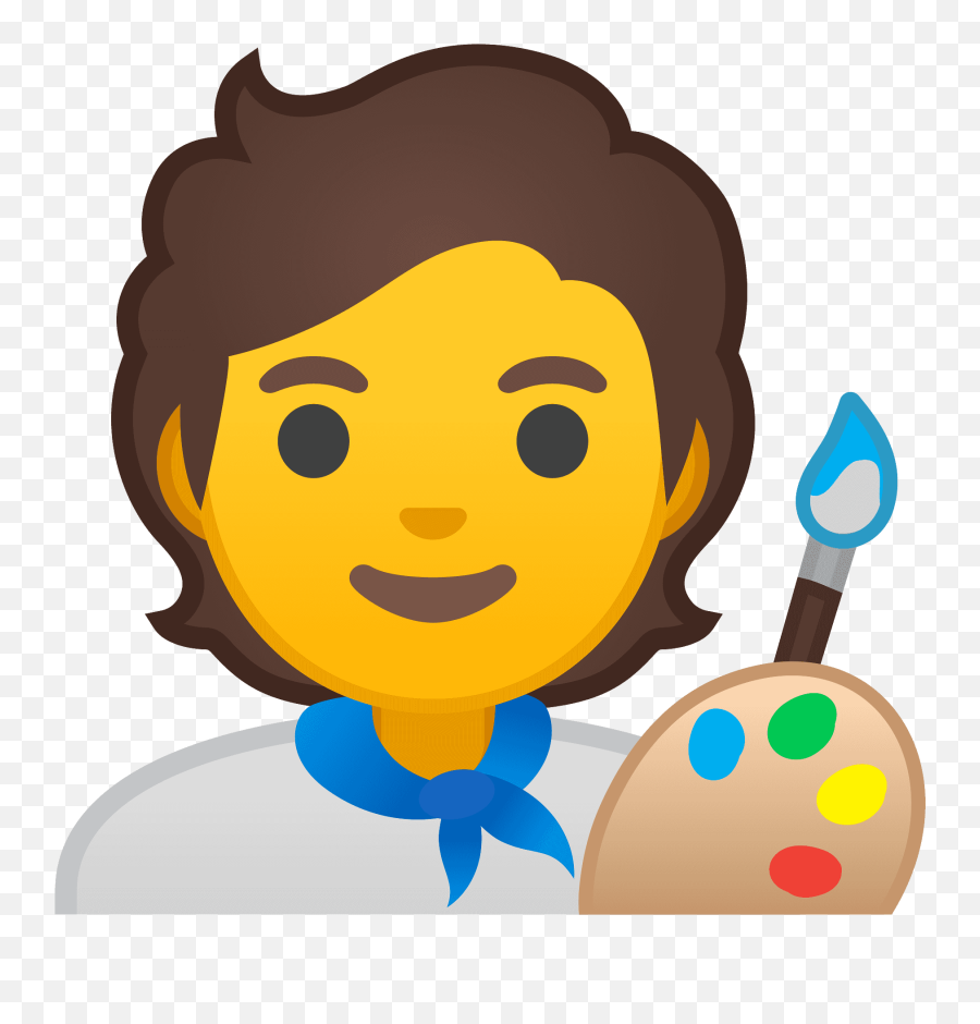 Artist Emoji Clipart Free Download Transparent Png Creazilla - Emoji With Art Palette,Emojis Png