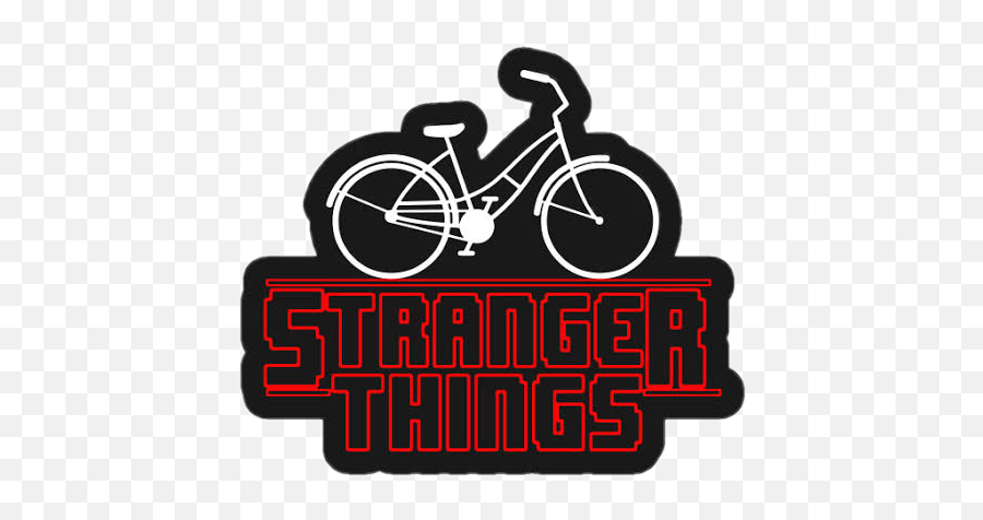 Strangerthings Sticker By - Stranger Things Bike Vector Emoji,Mountain Bike Emoji