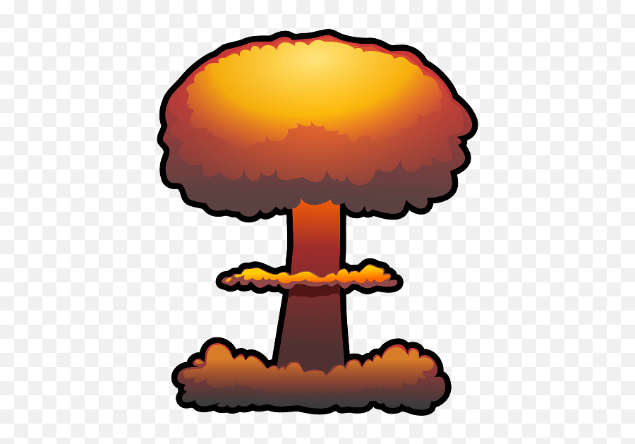 Nuclear Mushroom Cloud Transparent Png - Nuke Clipart Emoji,Facebook Emoticons Mushroom Cloud
