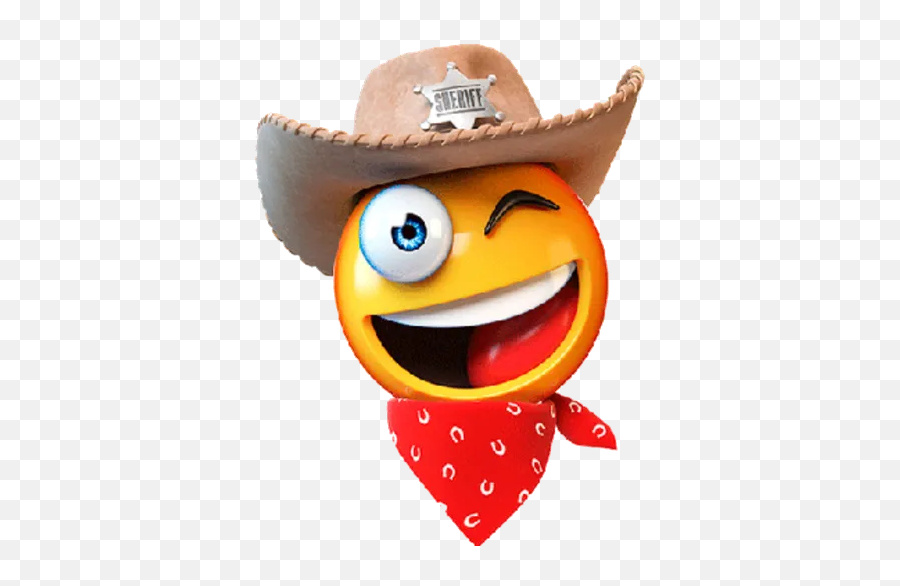 3d Emoticons Whatsapp Stickers - Stickers Cloud Call Emoji,Emoticon With Cowboy Hat