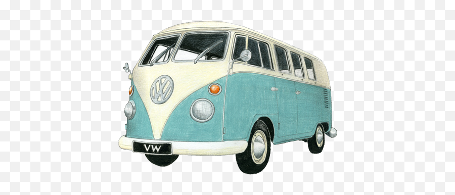 Hippy Van Psd Official Psds - Minivan Volkswagen Hippie Dibujo Emoji,Vw Hippie Emoji