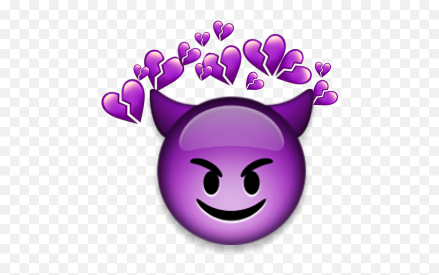 Wes - Devil And Angel Emoji,Purple Bird Emoji