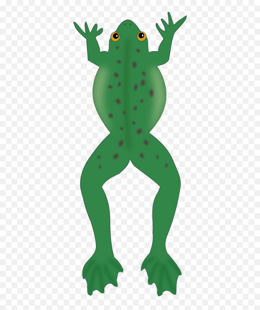 Free Clip Art Frog By Moini - Top View Of Cartoon Animal Emoji,Facebook Jumping Frog Emoticon